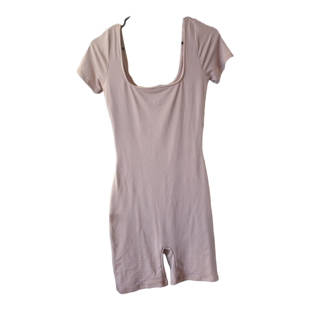 NEW. MOOD BRAND.  Tan body suite. small. vary soft (sku 322)